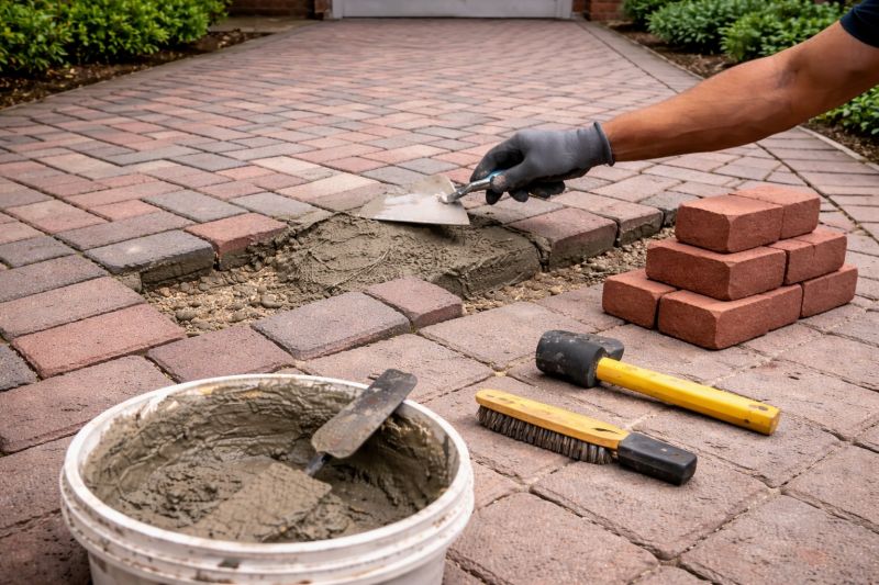 Brick Driveway Repair in Lincoln, NE