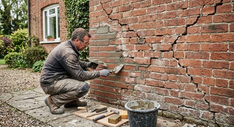 Brick Fence Repair in Lincoln, NE