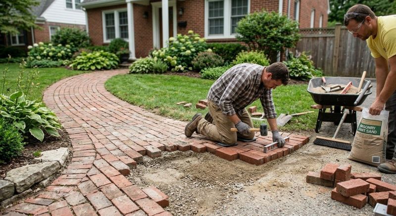 Brick Flatwork Repair in Hickman, NE