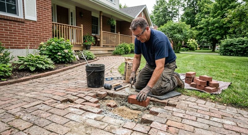 Brick Flatwork Repair in Lincoln, NE