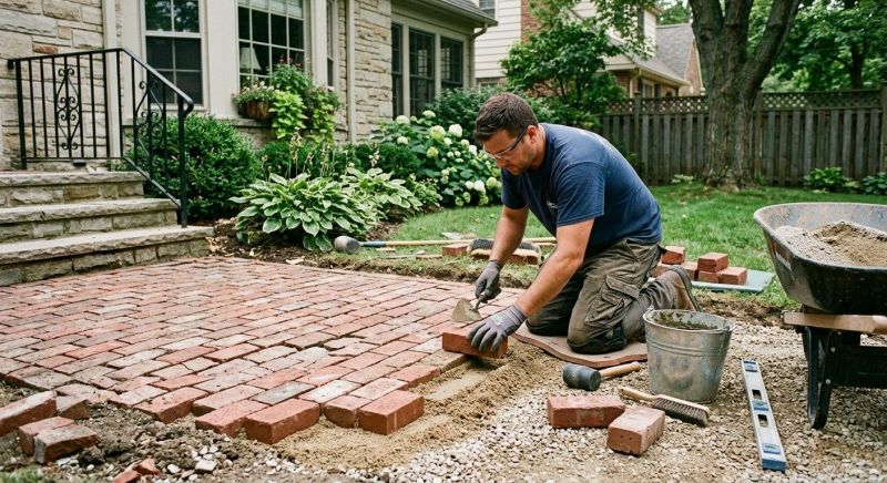 Brick Hardscape Repair in Lincoln, NE