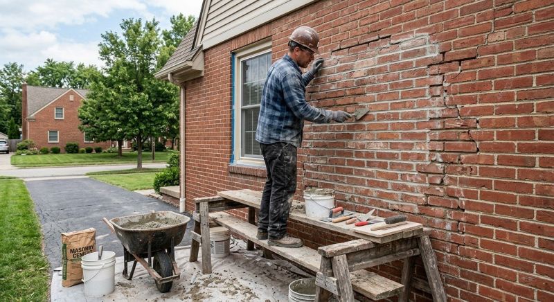 Brick Hardscape Repair in Lincoln, NE