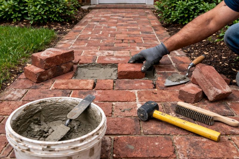 Brick Pathway Repair in Lincoln, NE