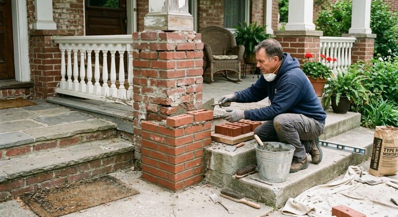 Brick Stairs Repair in Elmwood, NE