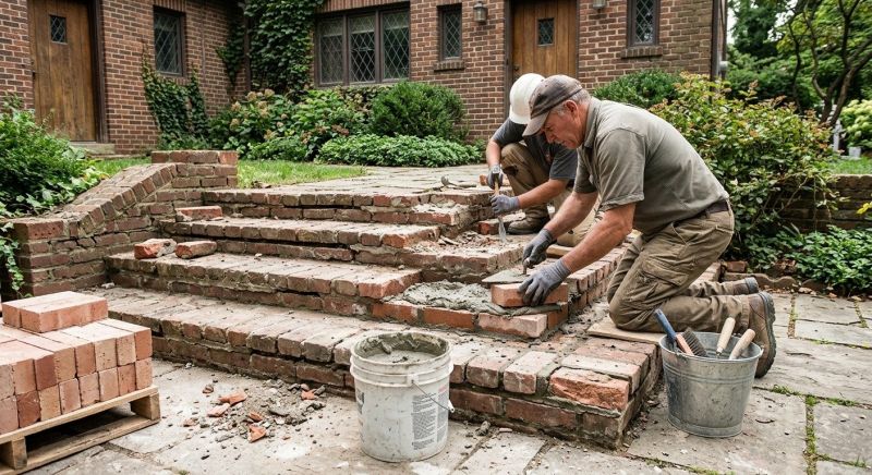 Brick Stairs Repair in Lincoln, NE