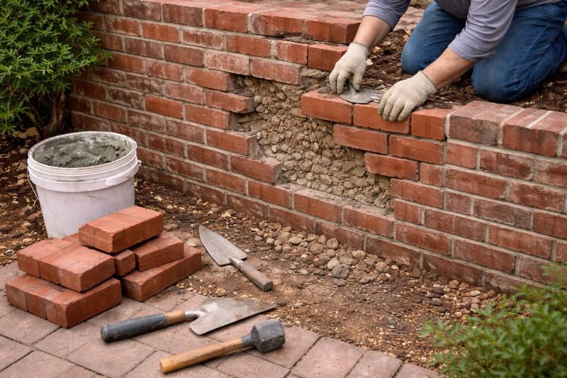 Brick Wall Repair in Elmwood, NE