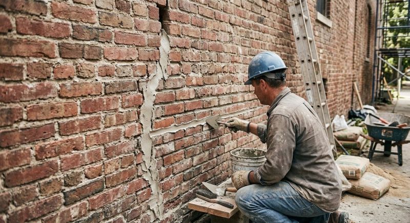 Brick Wall Repair in Hickman, NE