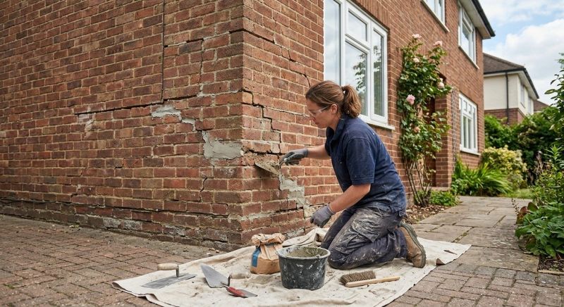 Brick Wall Repair in Lincoln, NE