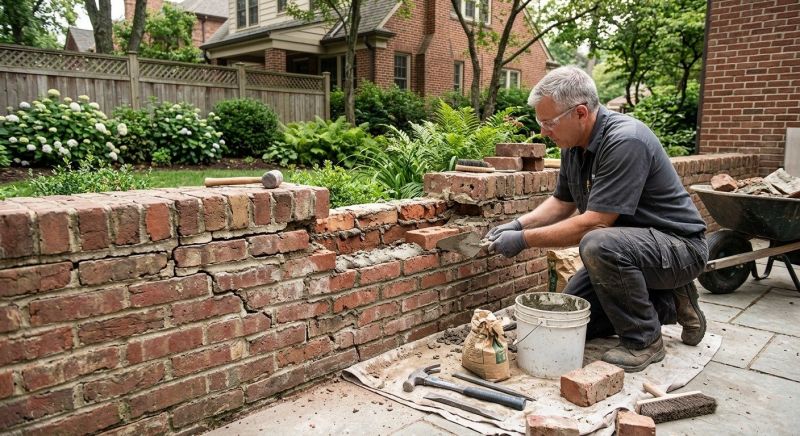 Brick Wall Repair in Lincoln, NE