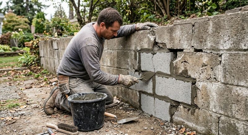 Cement Block Repair in Lincoln, NE