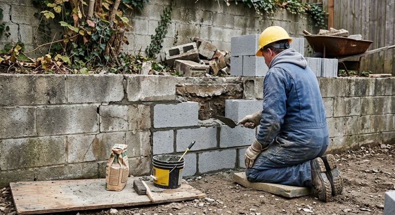 Cinder Block Repair in Lincoln, NE