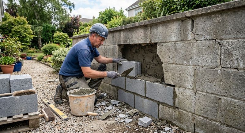 Concrete Block Repair in Lincoln, NE