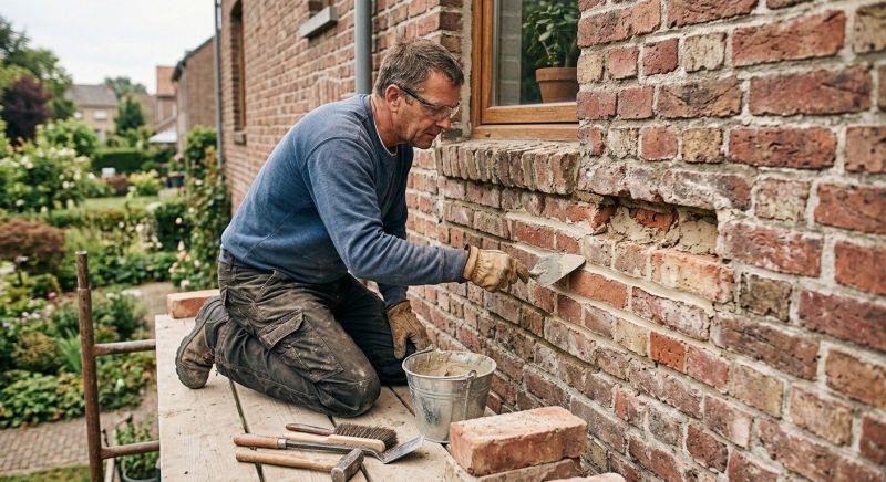 Porch Brick Repair in Lincoln, NE