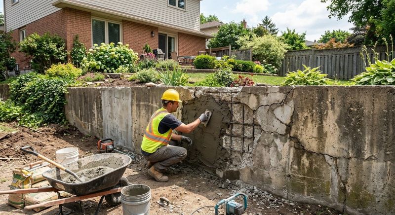 Retaining Wall Repair in Elmwood, NE
