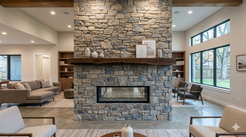 Stone Chimney Installation in Elmwood, NE