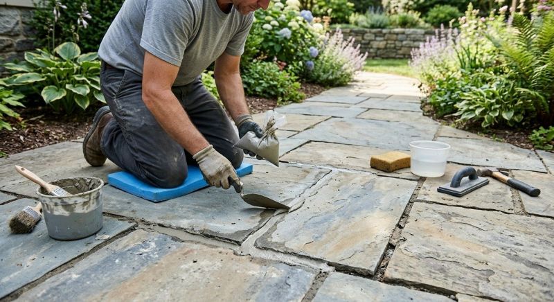 Stone Walkway Repair in Lincoln, NE