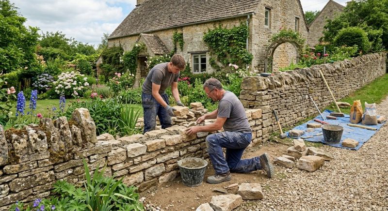 Stone Wall Repair in Ashland, NE